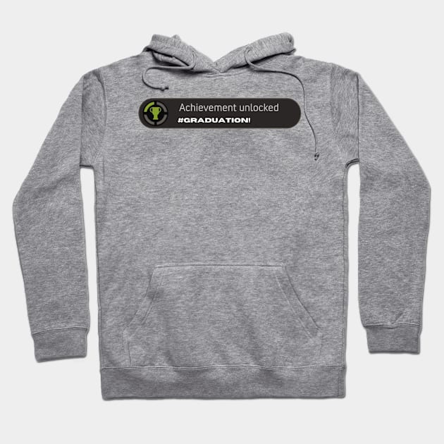 Funny Graduation Joke for Gamers Hoodie by The Print Palace